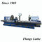 Two Chucks Flange Steel Lathe Machine Stable Running Strong Rigidity