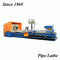Flat Bed Pipe Threading Lathe Machine For Threading 355 Spindle Hole Pipe